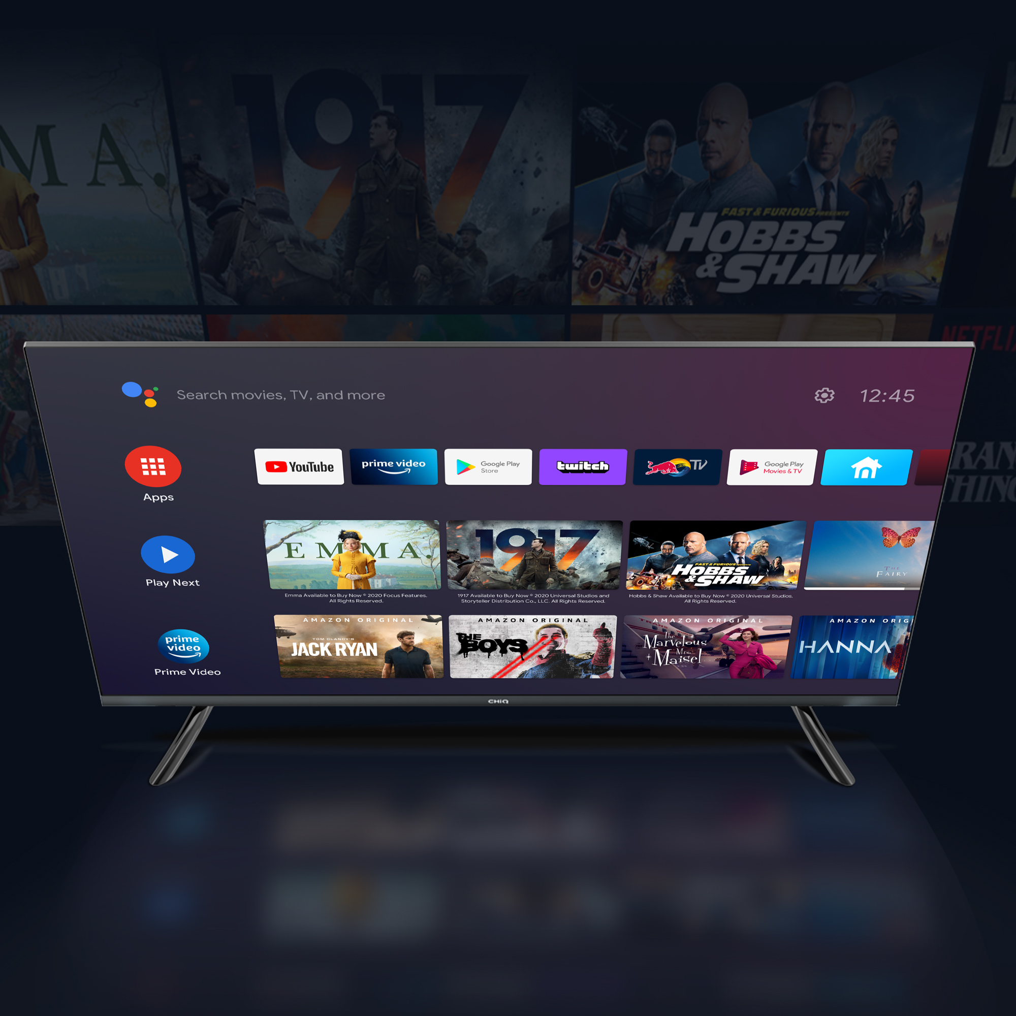 CHIQ 65 LED 4K Google Frameless TV U65G7PG - Buy Online with Afterpay &  ZipPay - Bing Lee