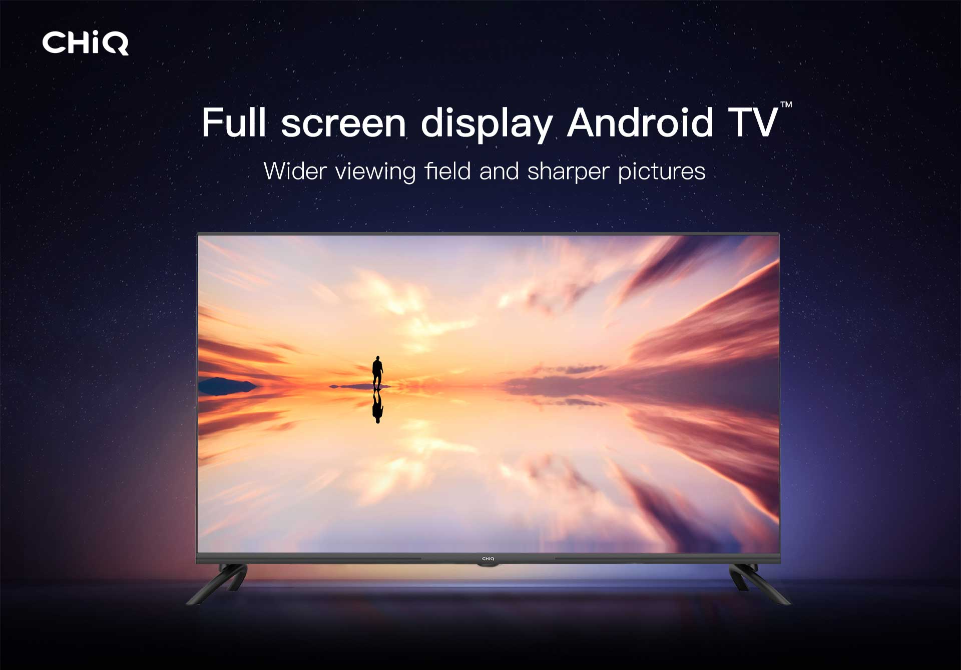 CHIQ L40G7L 40 Pouces(100cm) 2K FHD Frameless Android TV 11, HDR, DBX-TV,  Smart TV, Netflix/Prime Video/, 2.4/5G Wi-FI, Bluetooth, Chromecast